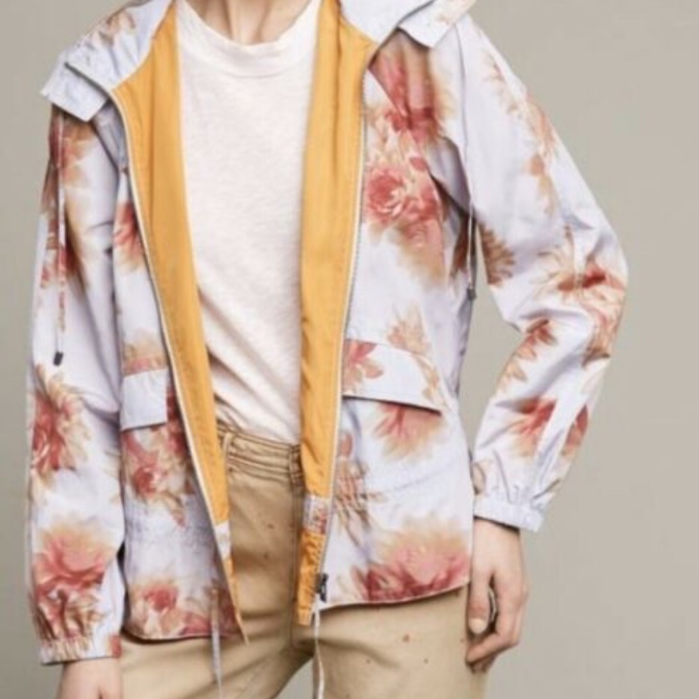 HEI HEI Lavender & Orange Floral Rain Jacket